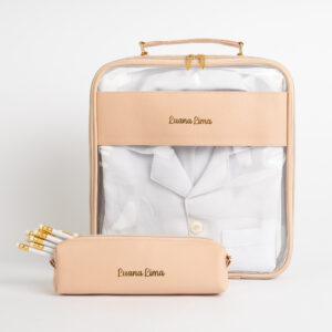 Kit Porta Jaleco e Estojo