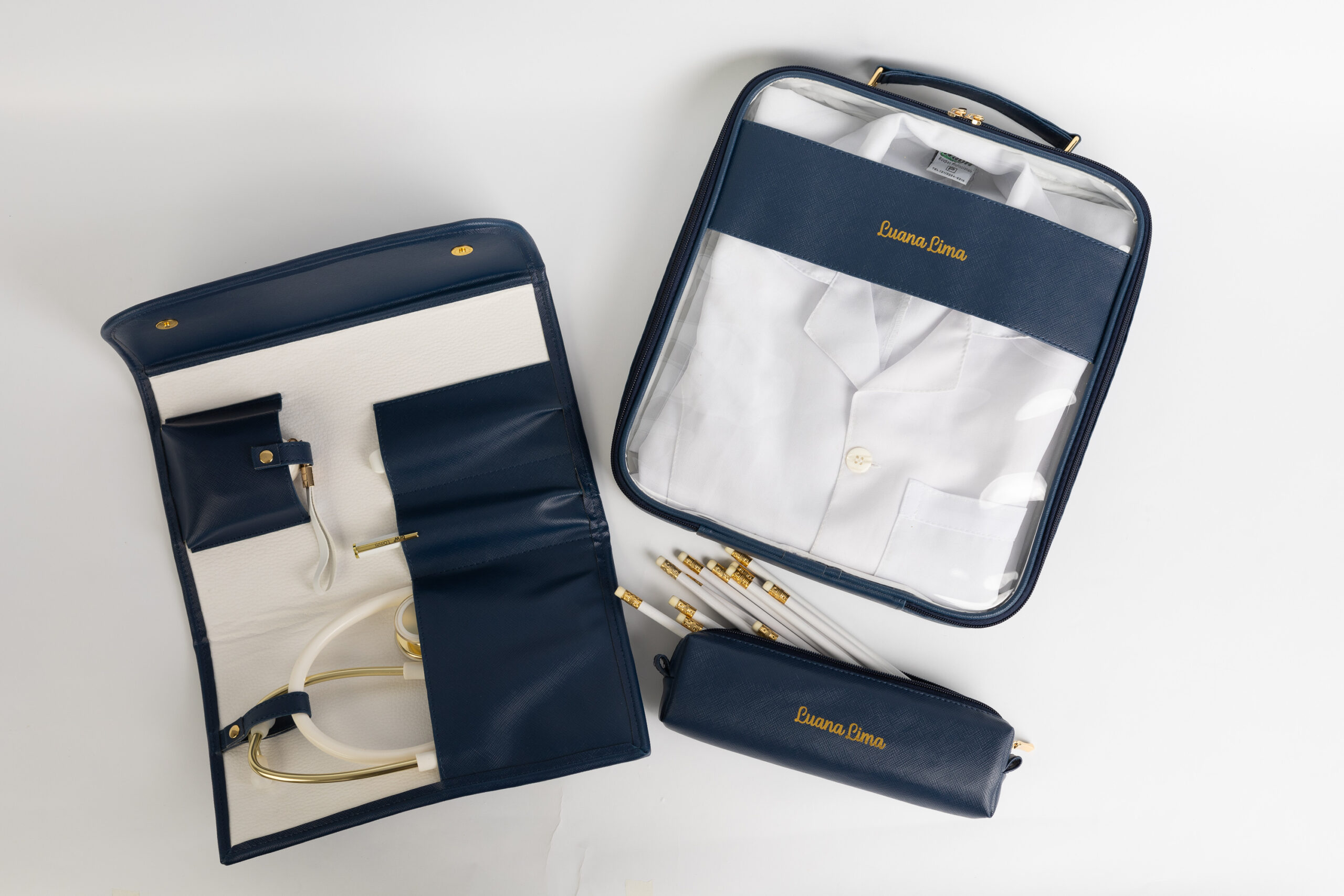 Kit Porta Jaleco, Porta Estetoscópio e Estojo - Imagem 4