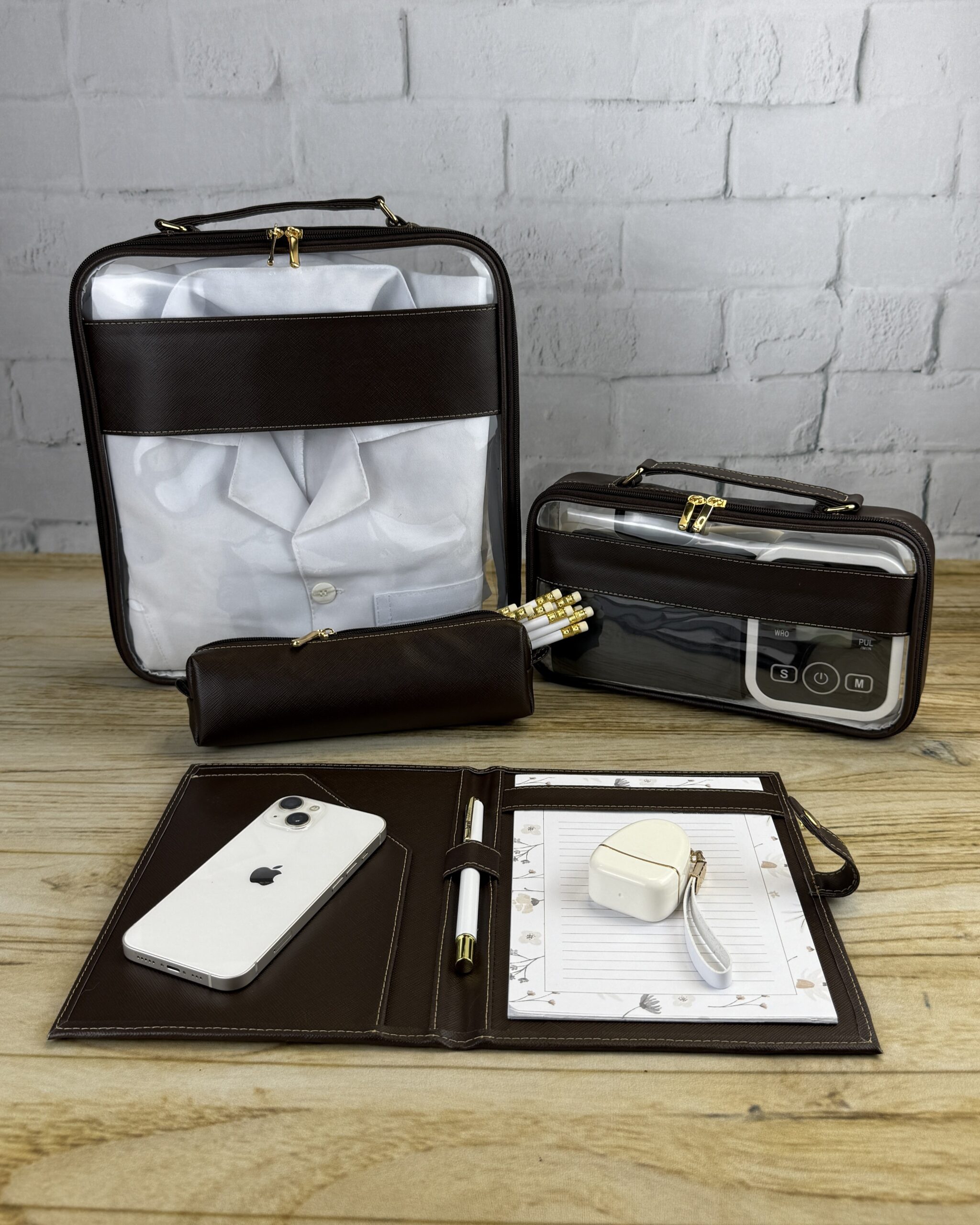 Kit Porta Jaleco, Maleta Plantão, Porta Receituário e Estojo - Imagem 4