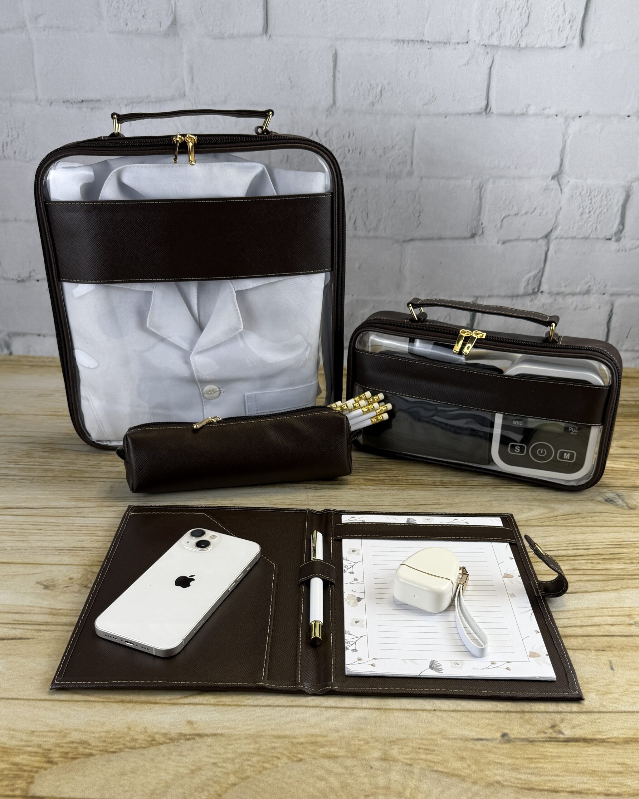 Kit Porta Jaleco, Maleta Plantão, Porta Receituário e Estojo - Imagem 6